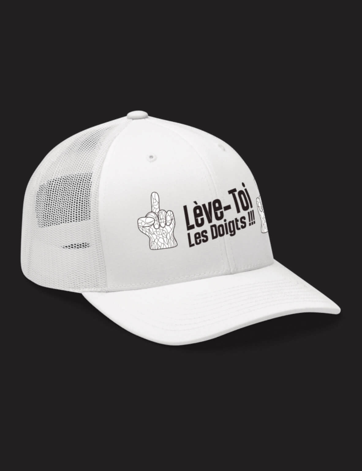 Casquette Brodé Lève-toi les doigts !!