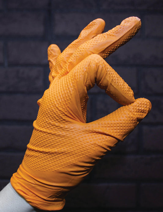 Carton Gants NITRILE Ultra-résistants Orange (10 boites)