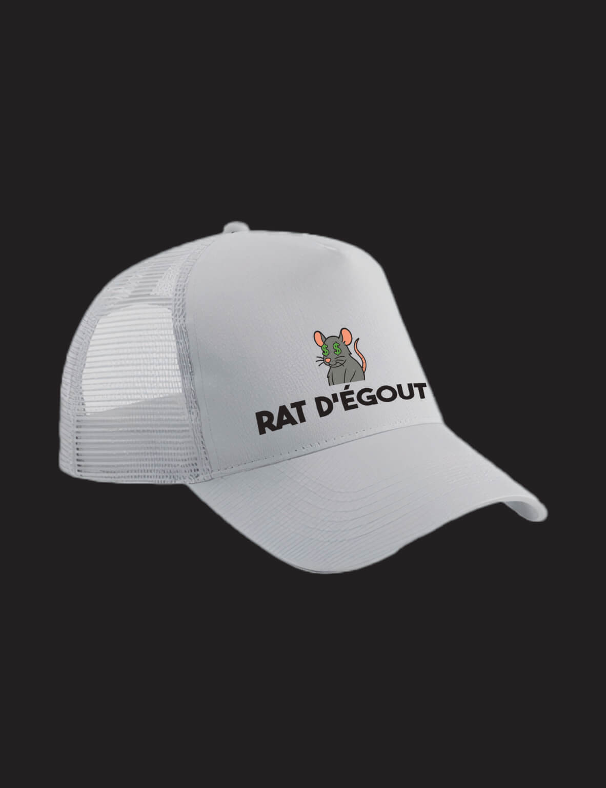 Casquette floqué "Rat d'égout"