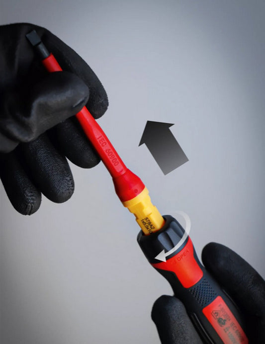 Jeu de tournevis à lames interchangeables 13 pièces BGS isolés 1000V