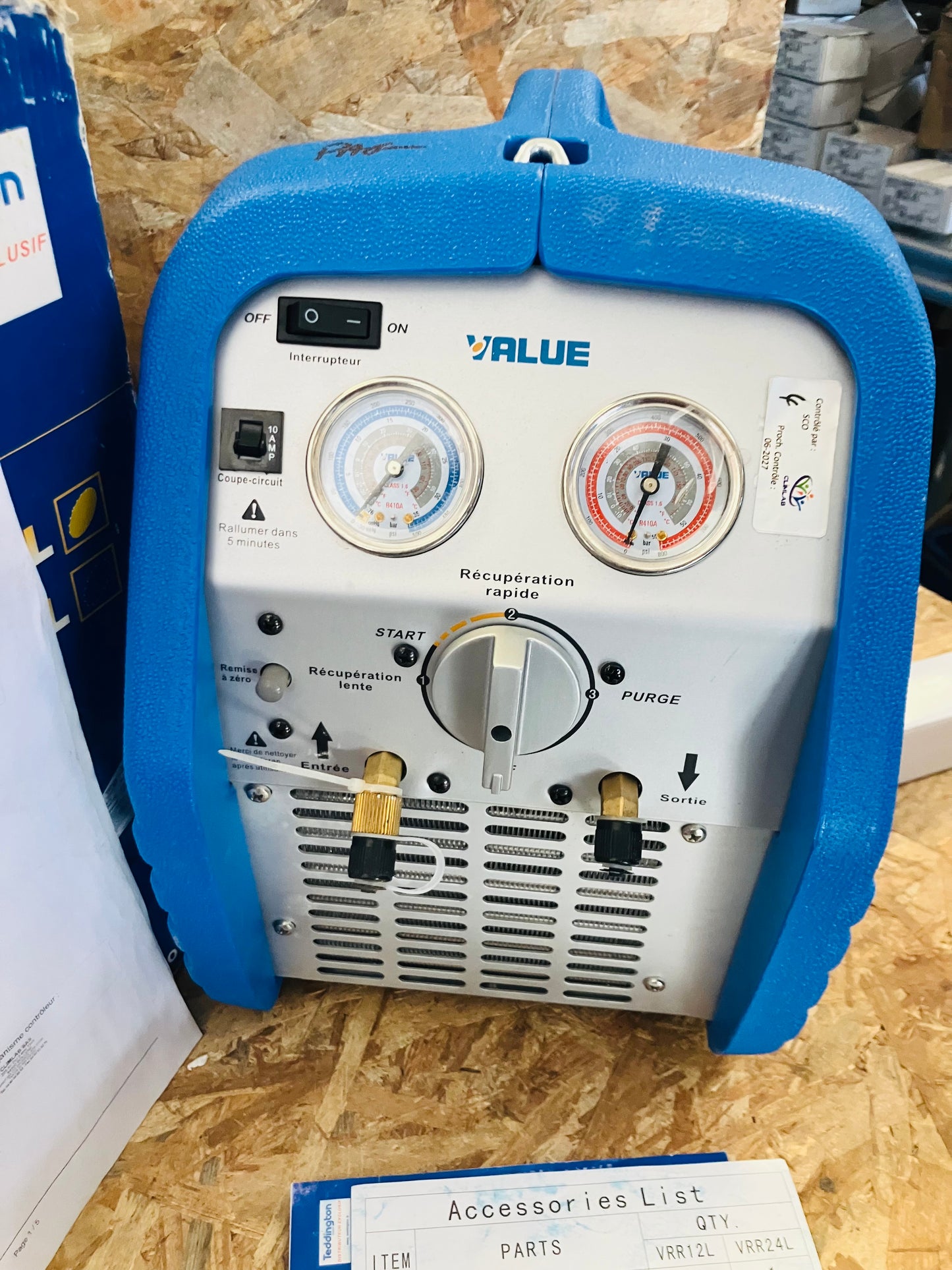Station de récupération portable VALUE