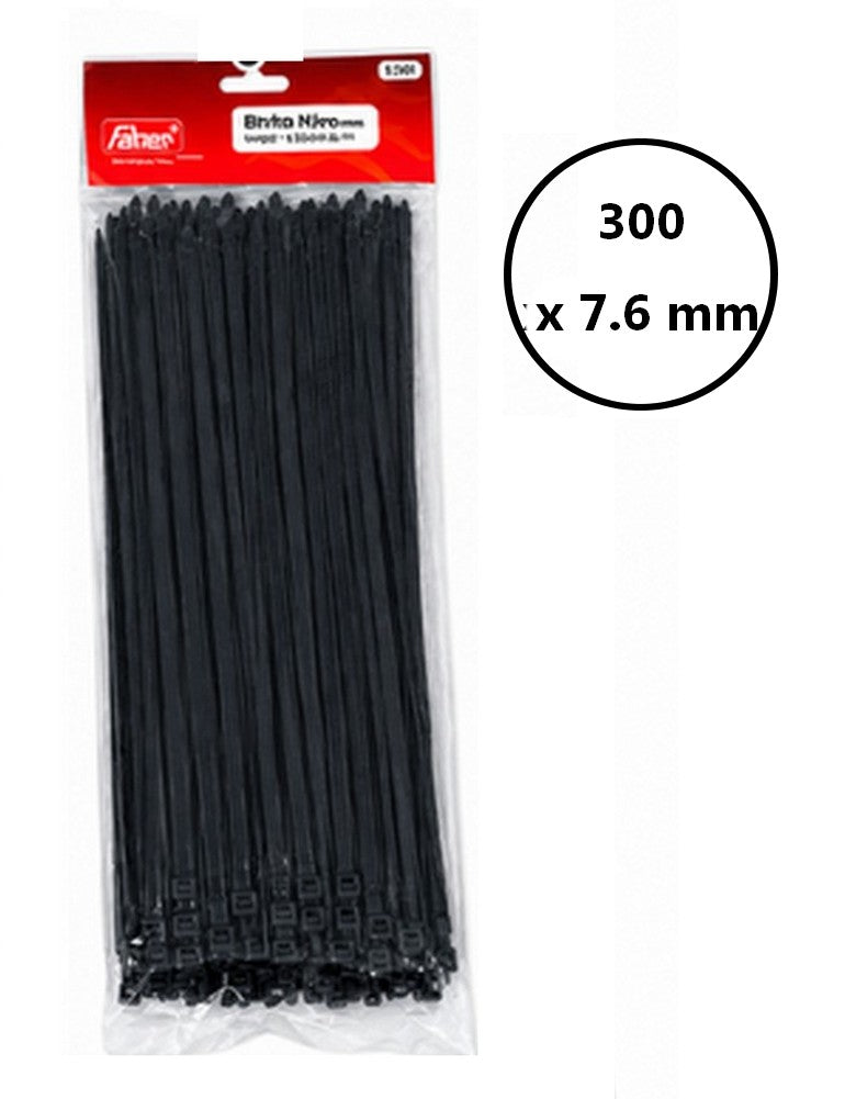 Colliers  de serrage nylon Type rilsan noir FAHER