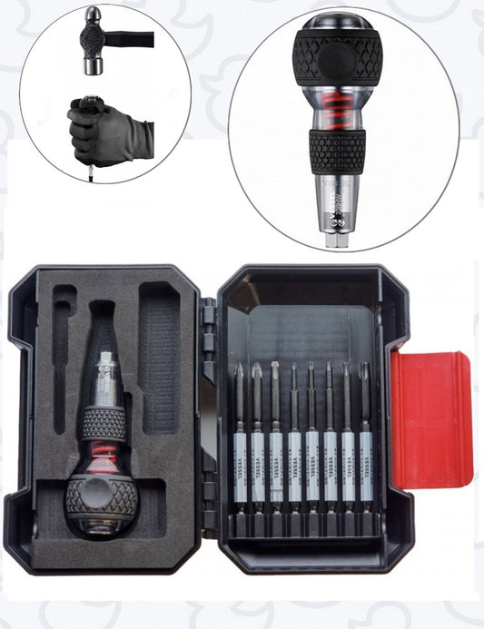 Coffret Tournevis à Frapper Vessel + 8 embouts spéciaux pour extractions