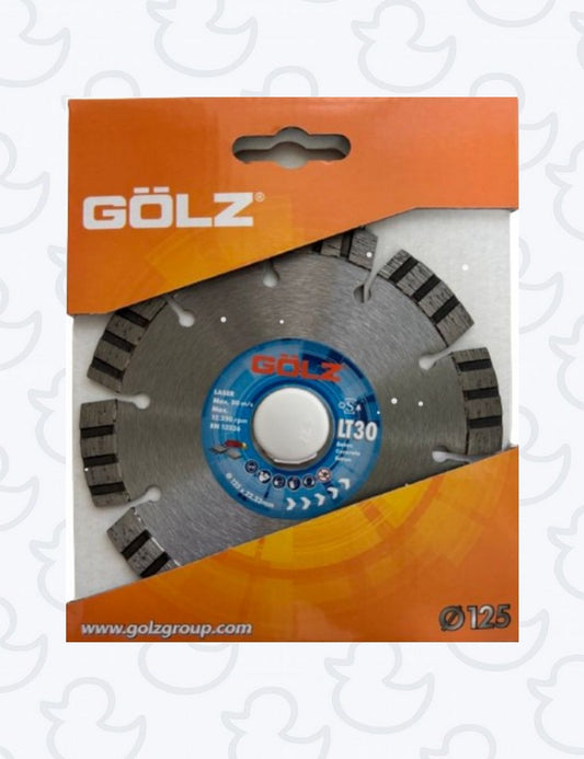 Disque à tronçonner le béton Prémium GOLZ 125 mm