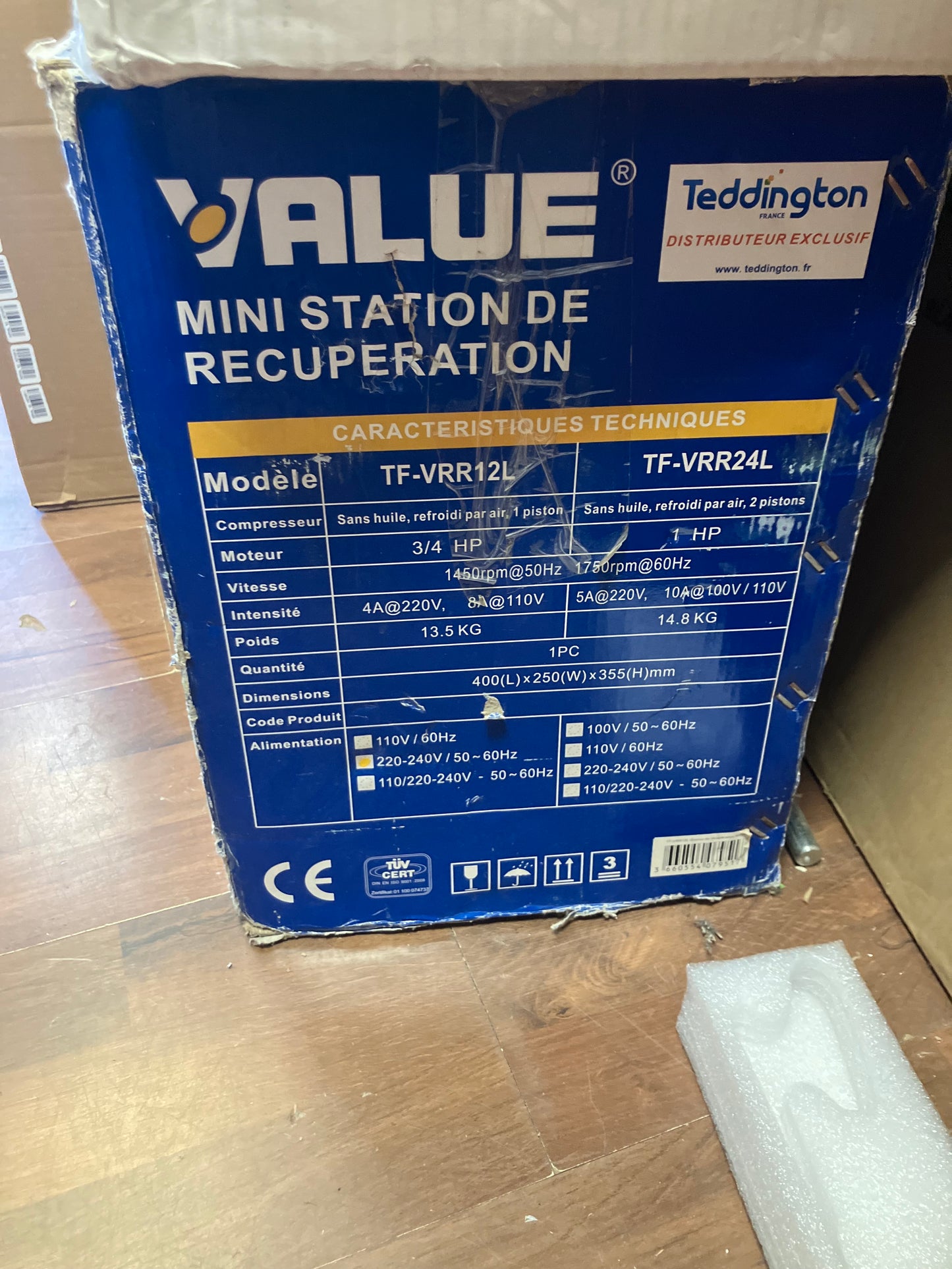 Station de récupération portable VALUE