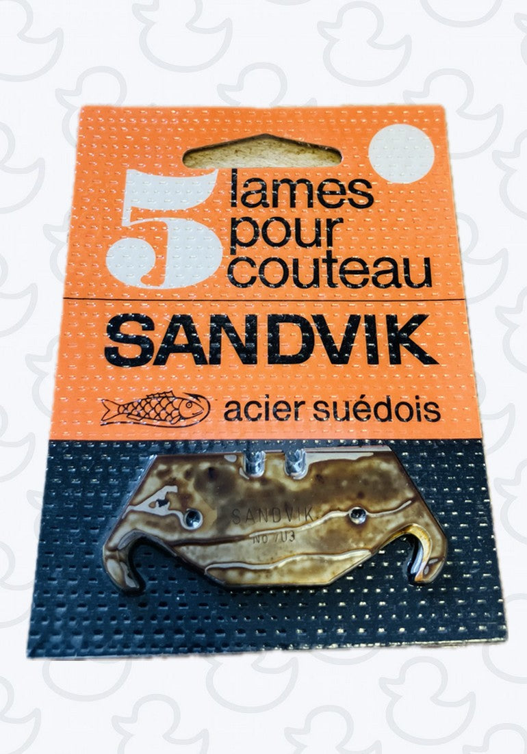 Pack de 5 Lames de Cutter SANDWIK Vintage 80’s