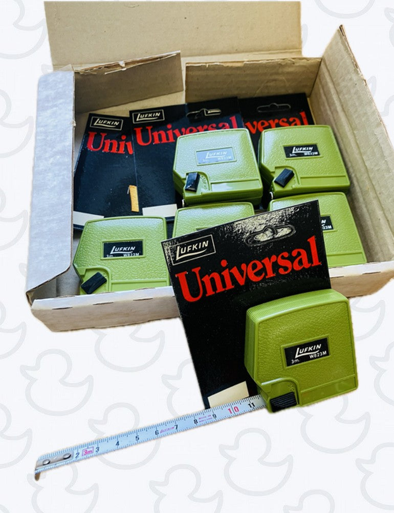 Mètre ruban LUFKIN 3M avec blocage Vert Vintage 80’s