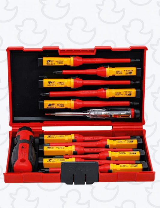 Jeu de tournevis à lames interchangeables 13 pièces BGS isolés 1000V