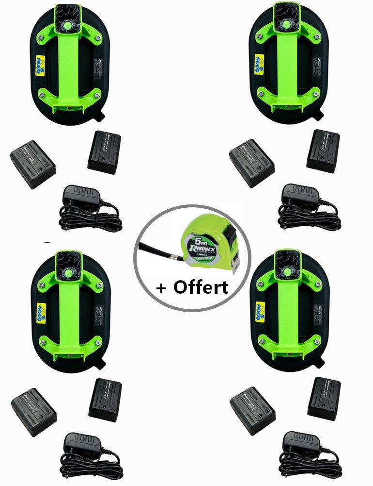 Ventouse à batterie 200 Kg + 2 batteries 3Ah RIBIMEX